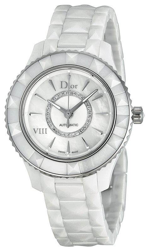 christian dior white watch|christian dior vintage ladies watch.